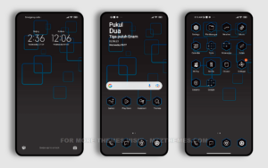 Black and Blue MIUI Theme