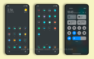 Black as carbon MIUI Theme