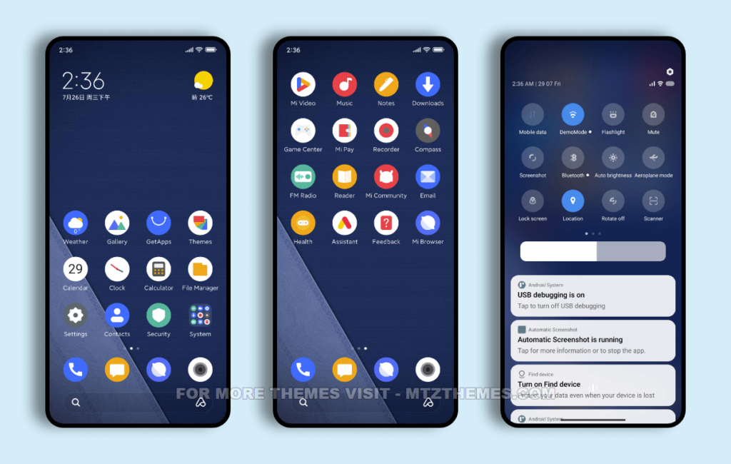 Components UI MIUI Theme with Dynamic Lockscreen for Xiaomi Redmi ...