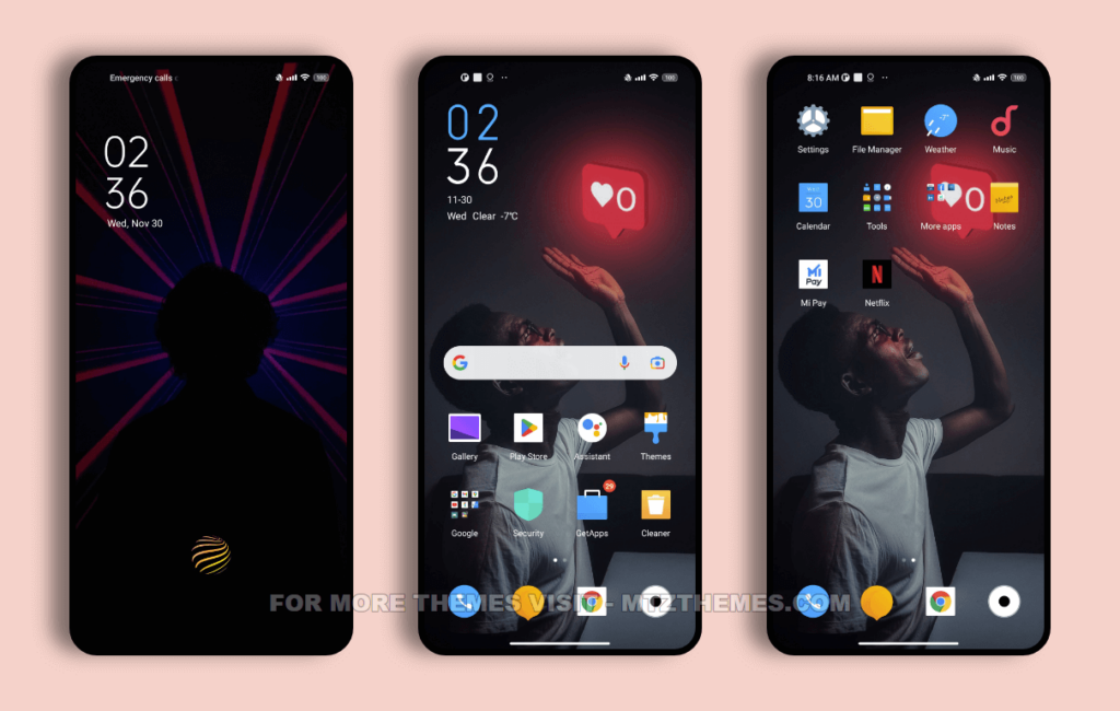 CoolX Ui MIUI Theme with Fingerprint and Charging Animation - MTZ Themes