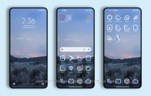 Dark Blue V23 MIUI Theme