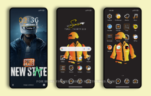 DarkNightYellow PUBG MIUI Theme