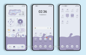 Mimetic violet MIUI Theme