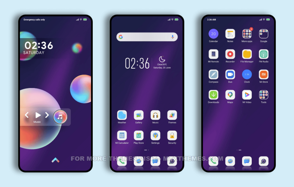 PLANETS 3MDP MIUI Theme | Beautiful Lockscreen Theme with Animation ...