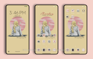 PinkBlack Lite MIUI Theme