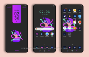 Purple and Violet MIUI Theme