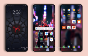 Red Black SpiderMan v12 MIUI Theme