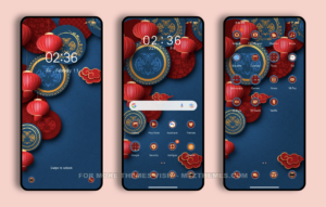 Red lanterns MIUI Theme