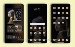 girl with a pearl MIUI Theme